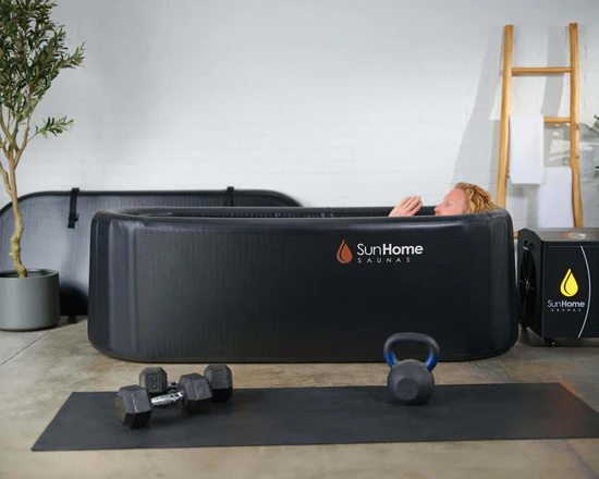 Clearlight Curve Sauna Dome with Amethyst Mat